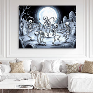 Skeleton Dance Rubber Hose — skeleton dance rubber hose sq white couch and wall 1land flush print