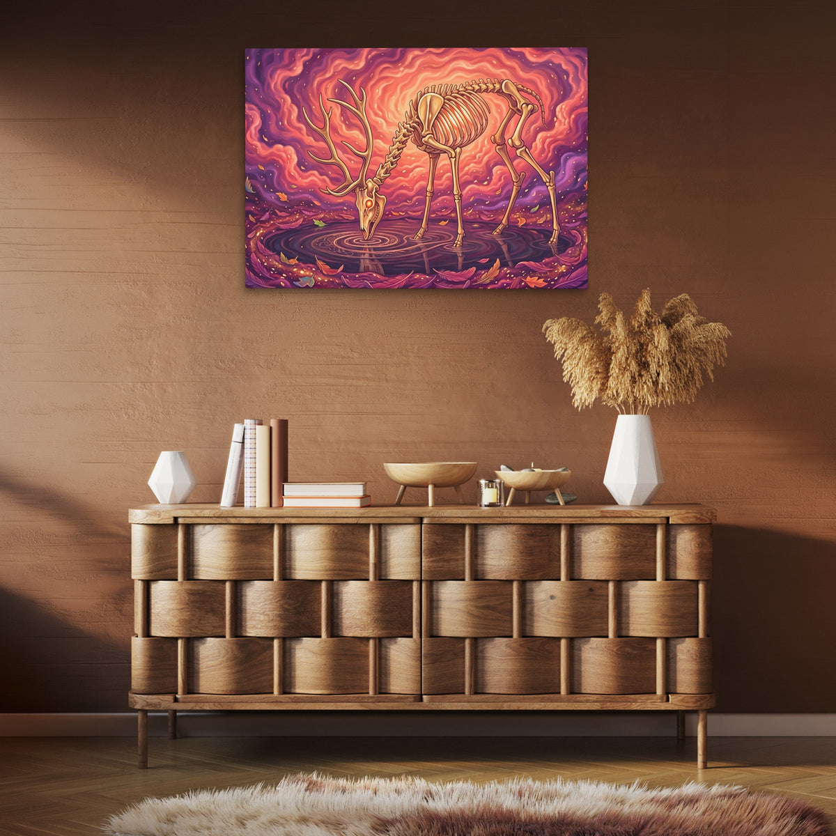 Skeleton Deer Inferno — Skeleton Deer Inferno Brown Room Clean 51