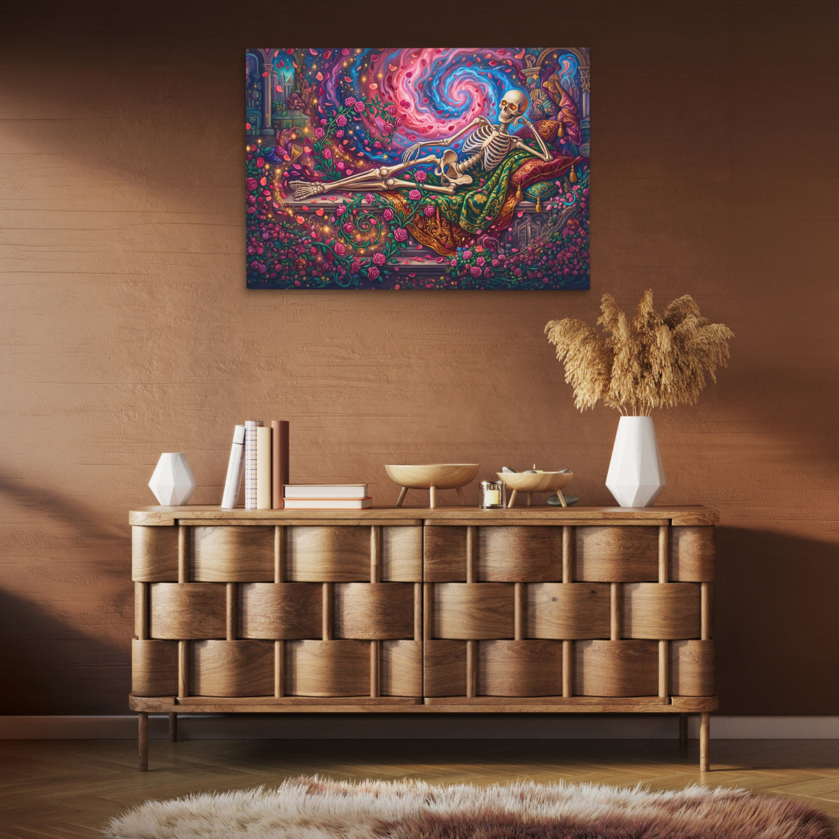 Skeleton Floral Reverie — Skeleton Floral Reverie Brown Room Clean 52
