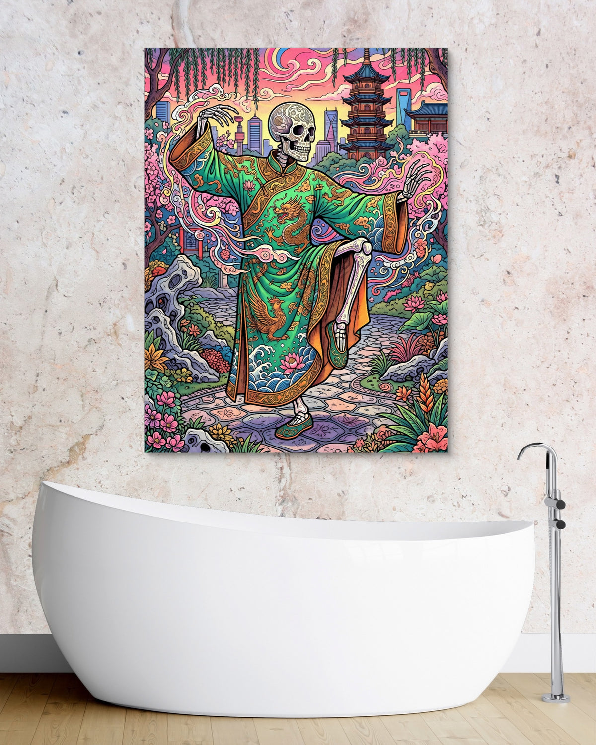Skeleton Garden Form — skeleton garden form psd granite bathroom 1port flush print