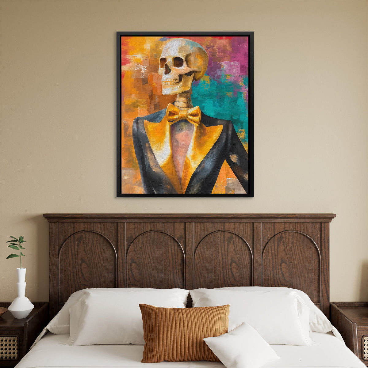 Skeleton in Tuxedo - Luxury Wall Art