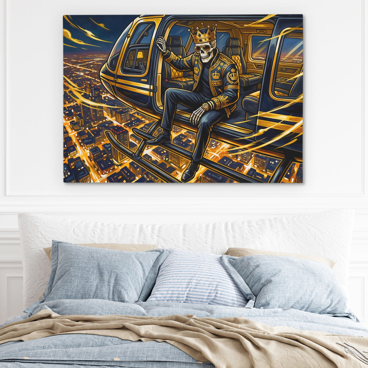 Skeleton King Ascendant — Skeleton King Ascendant Light Blue Bed 220