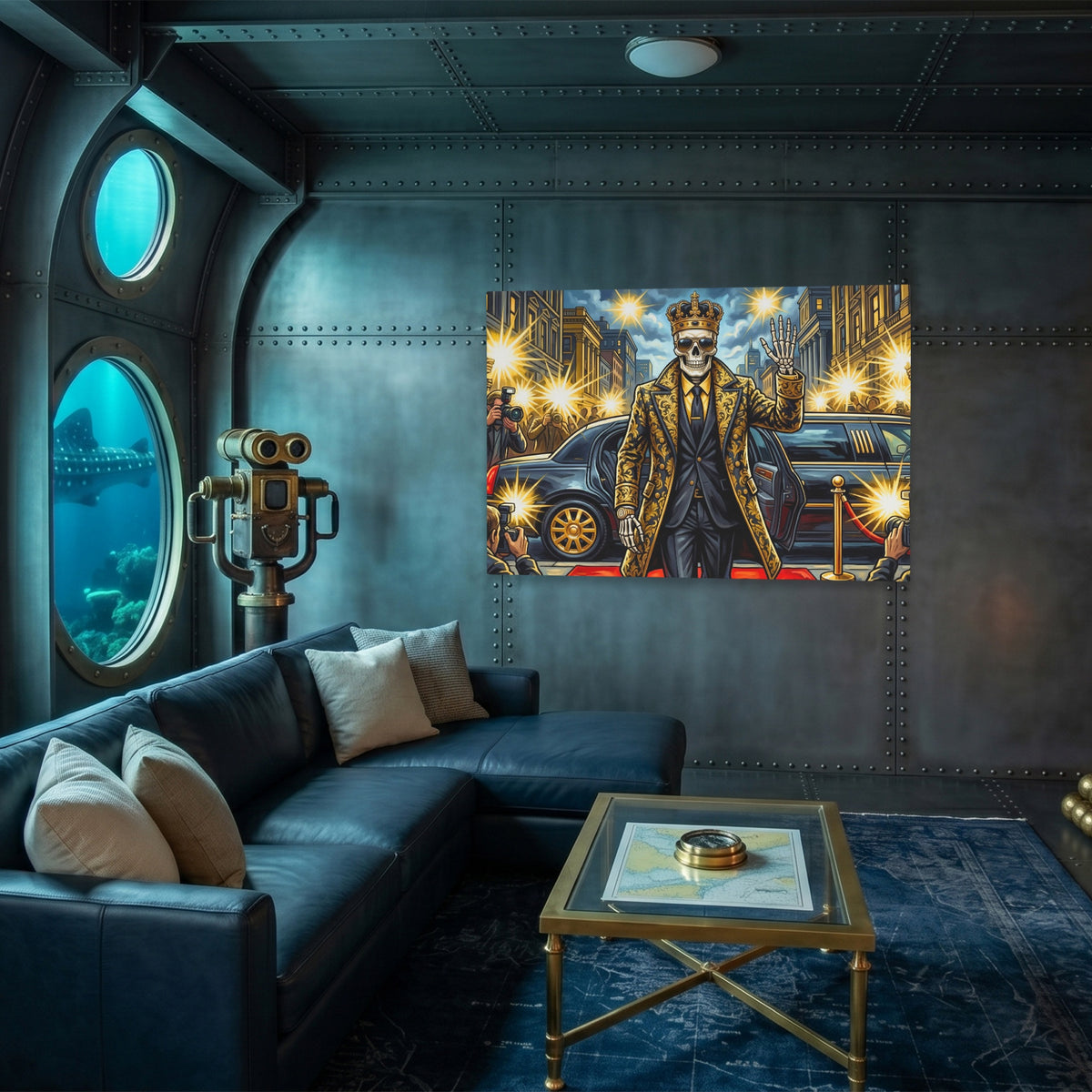 Skeleton King Crowned — Skeleton King Crowned Submarine Wall Land 238