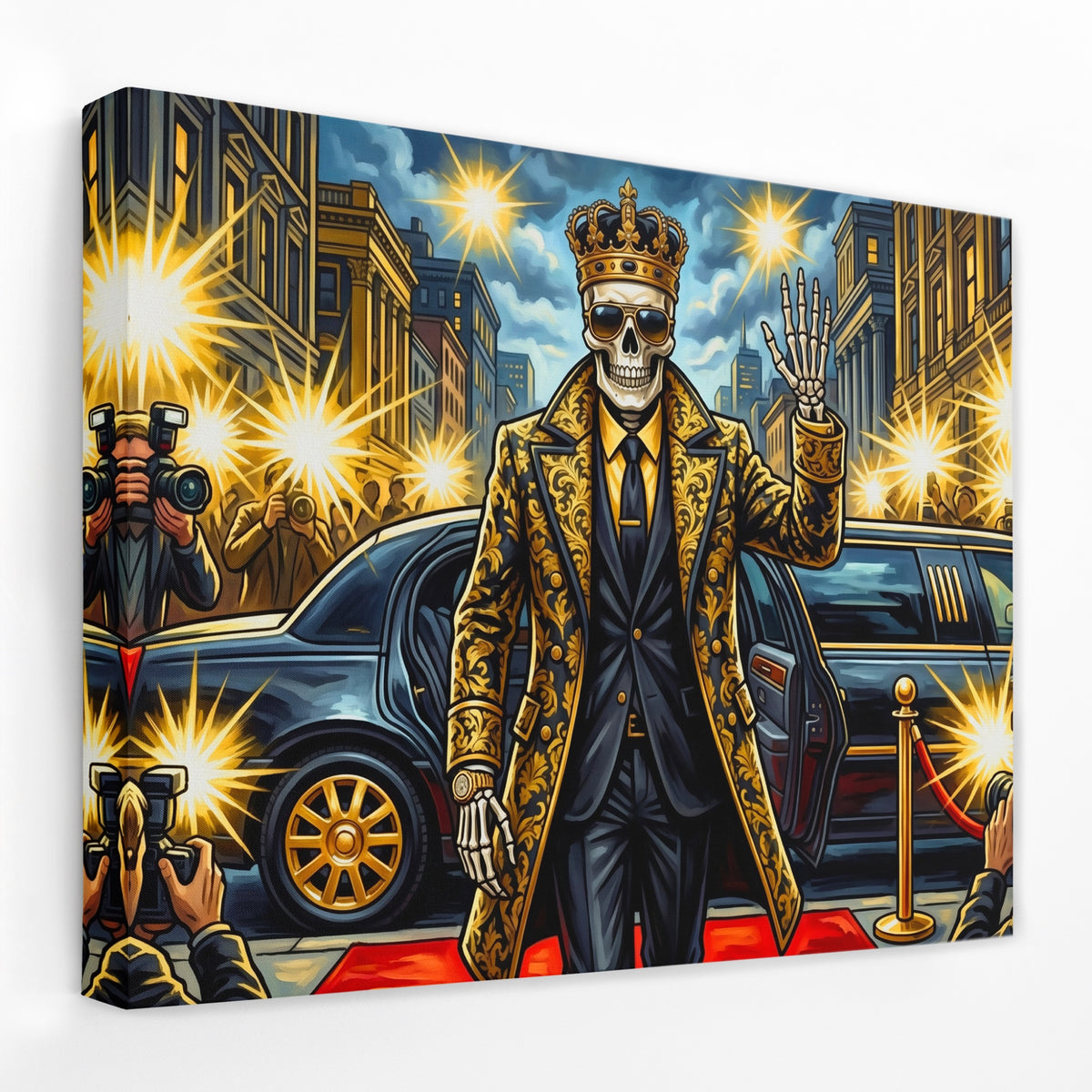 Skeleton King Crowned — Skeleton King Crowned Landscape   Side View   Mirror Wrap 91