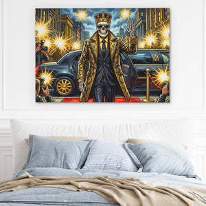 Skeleton King Crowned — Skeleton King Crowned Light Blue Bed 112