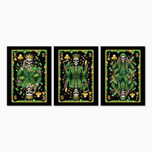 Skeleton Money Clubs King Queen Jack