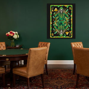 Skeleton Money Jack of Clubs Card — Skeleton Money Jack of Clubs Card Poker Gathering Port 117
