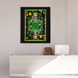 Skeleton Money King of Clubs Card — Skeleton Money King of Clubs Card New   Reception Desk Port 88