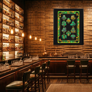 Skeleton Money Ten of Clubs Card — Skeleton Money Ten of Clubs Card Whiskey Bar Port 180