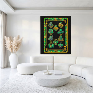 Skeleton Money Ten of Clubs Card — Skeleton Money Ten of Clubs Card White Luxury Port 225
