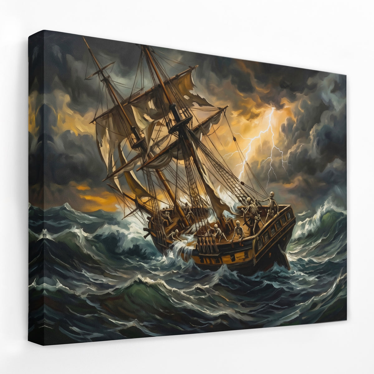 Skeleton Ship Tempest — Skeleton Ship Tempest Landscape   Side View   Mirror Wrap 95