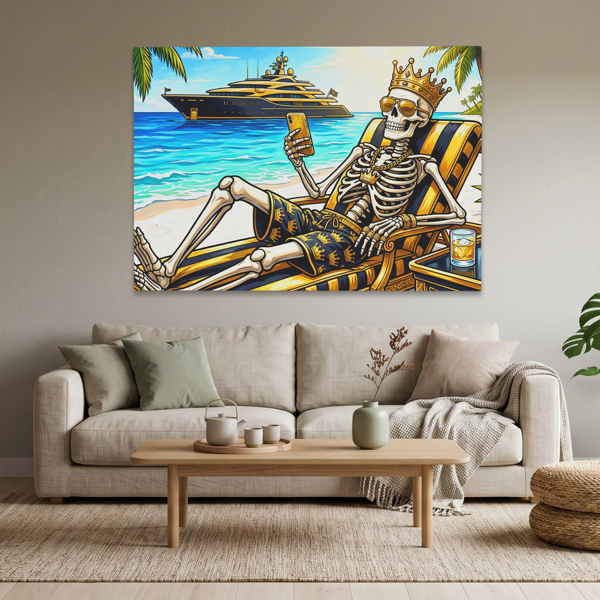 Skeleton Tropical Paradise — Skeleton Tropical Paradise Calm Vibes Land 33