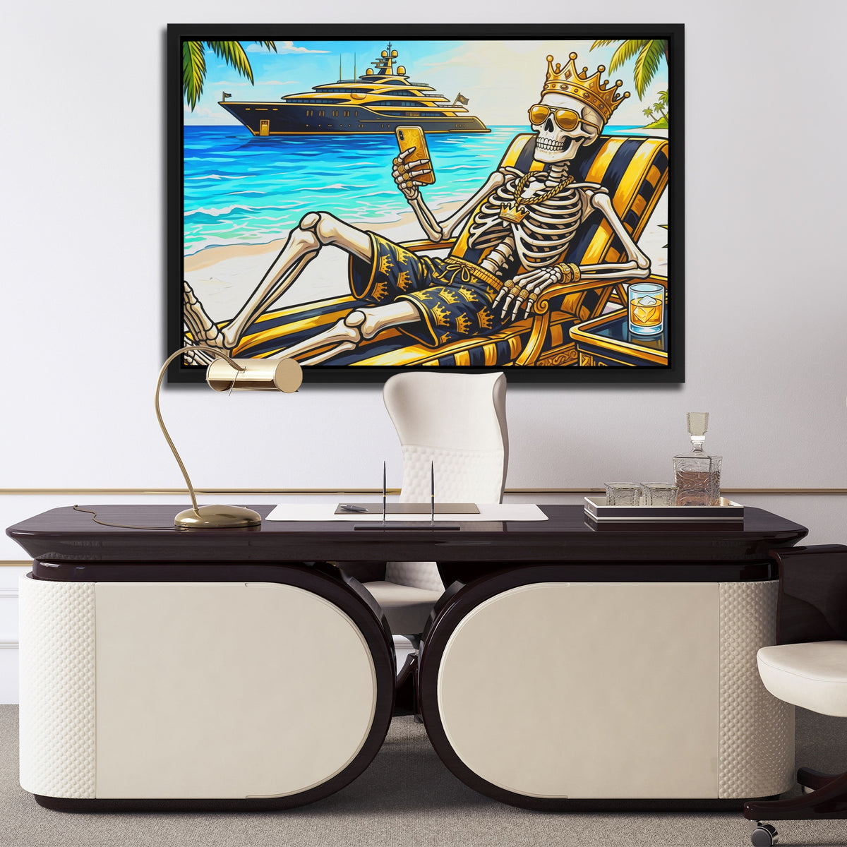 Skeleton Tropical Paradise — Skeleton Tropical Paradise Luxury Office Desk 159