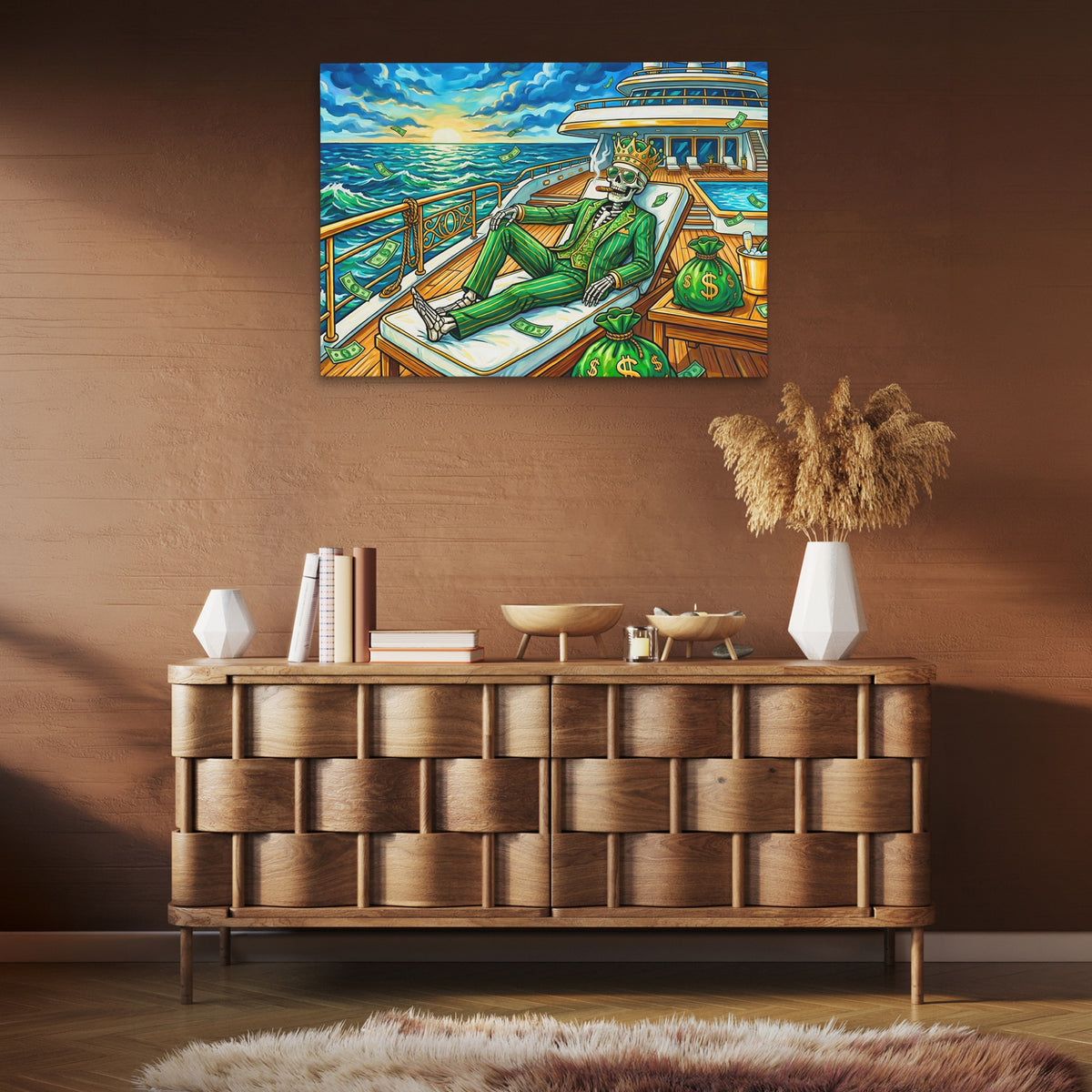 Skeleton Tycoon Sunset — Skeleton Tycoon Sunset Brown Room Clean 13