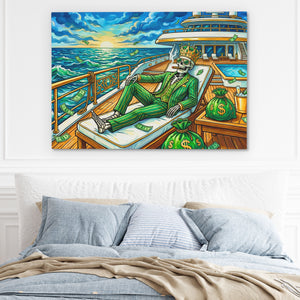 Skeleton Tycoon Sunset — Skeleton Tycoon Sunset Light Blue Bed 118