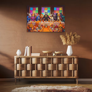 Skeletons Festive Gathering — Skeletons Festive Gathering Brown Room Clean 14