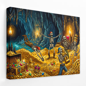 Skeletons Golden Treasure — Skeletons Golden Treasure Landscape   Side View   Mirror Wrap 99