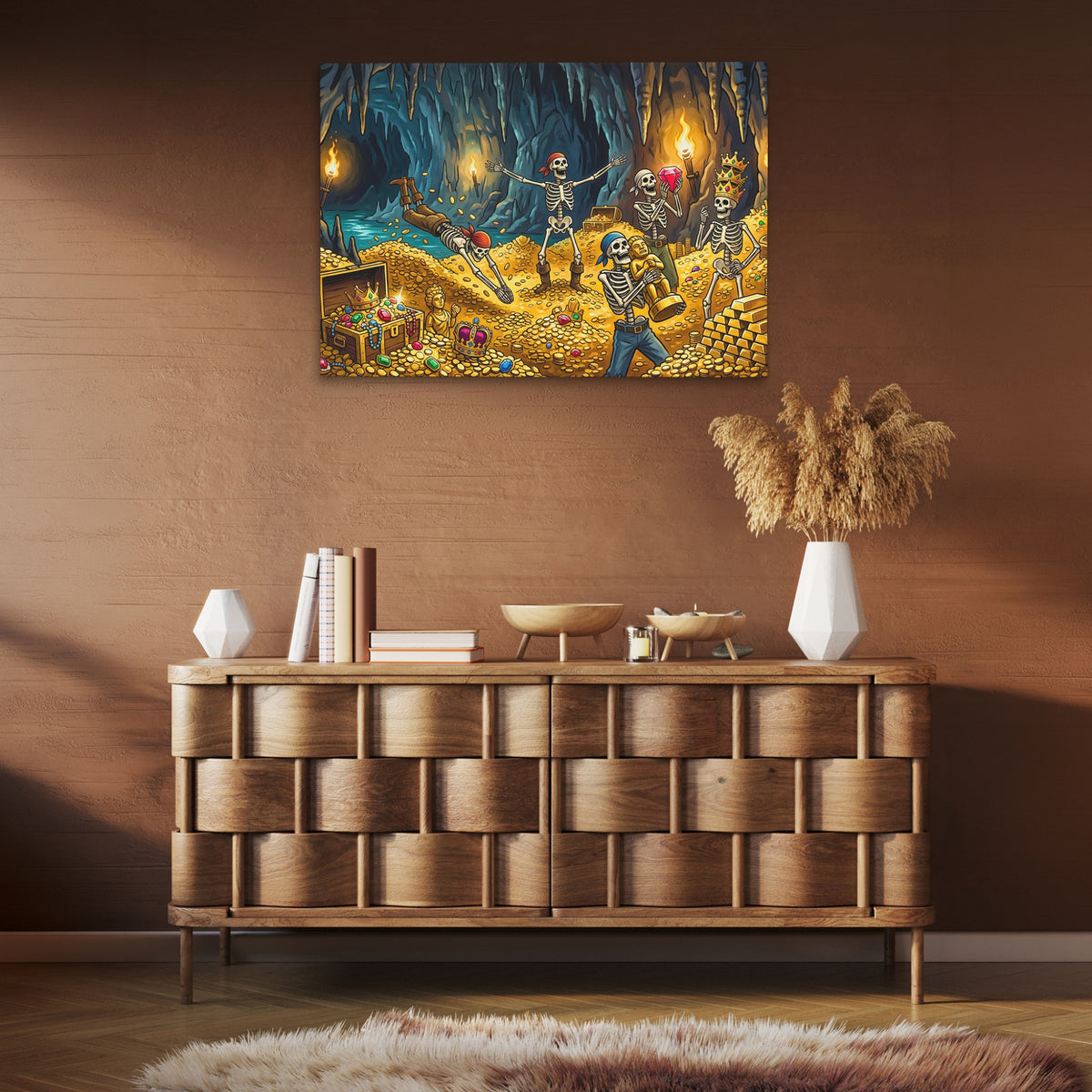 Skeletons Golden Treasure — Skeletons Golden Treasure Brown Room Clean 15