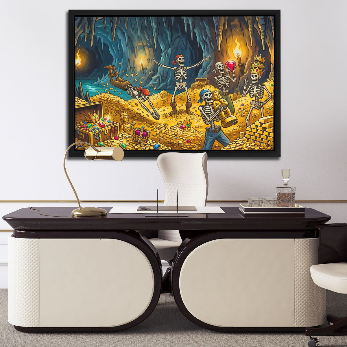 Skeletons Golden Treasure — Skeletons Golden Treasure Luxury Office Desk 162