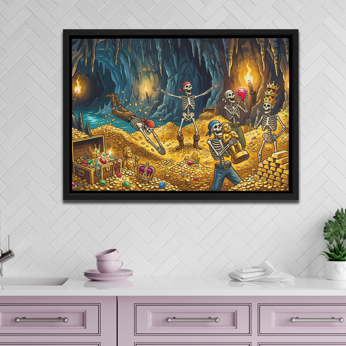 Skeletons Golden Treasure — Skeletons Golden Treasure pink kitchen land 267
