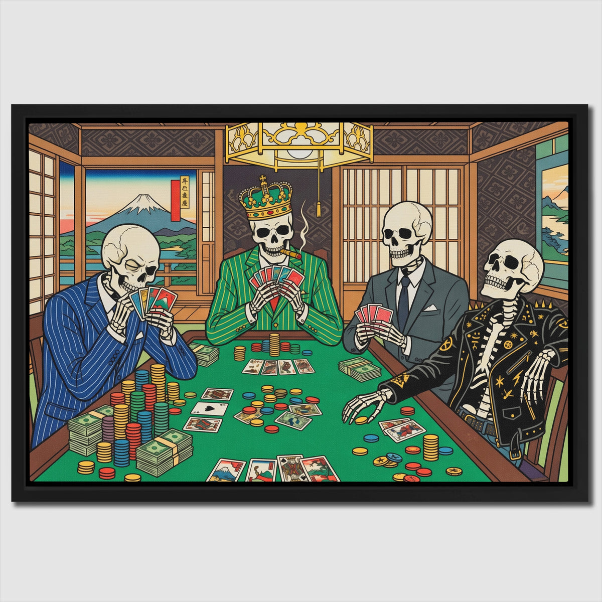 Skeletons Midnight Poker — Skeletons Midnight Poker Close Up Landscape 58