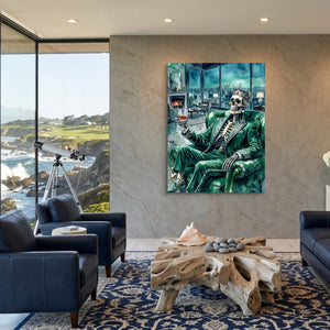Skeleton's Nightcap - Luxury Wall Art