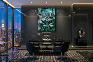 Skeleton's Nightcap - Luxury Wall Art