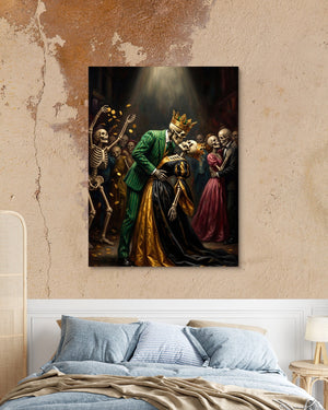 Skeletons' Royal Kiss - Luxury Wall Art