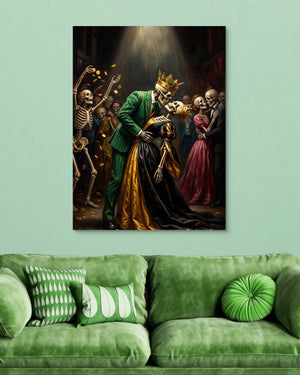 Skeletons' Royal Kiss - Luxury Wall Art
