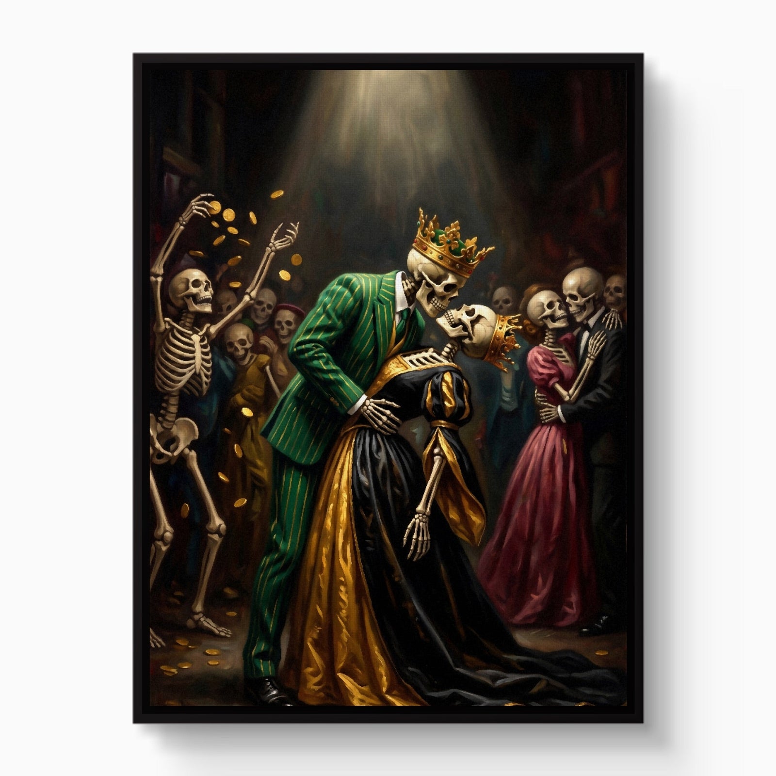 Skeletons' Royal Kiss - Luxury Wall Art