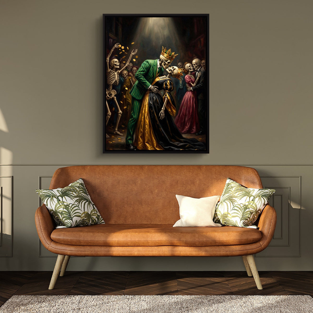 Skeletons' Royal Kiss - Luxury Wall Art