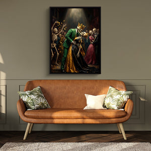 Skeletons' Royal Kiss - Luxury Wall Art