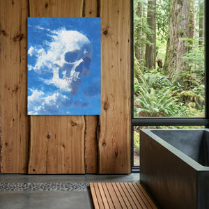 Skull Cumulus Cloud — skull cumulus cloud sq outdoor bathroom log 1port flush print