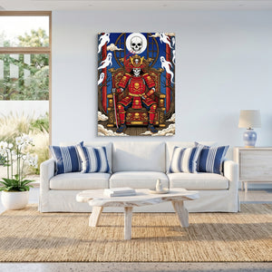 Skull King Throne — skull king throne sq beach house 1port flush print
