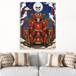 Skull King Throne — skull king throne sq white groovy couch close 1port flush print