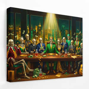 Skull Last Supper — Skull Last Supper Landscape   Side View   Mirror Wrap 103