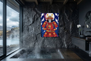Skull Samurai Midnight — skull samurai midnight small bathroom with window 1port flush print