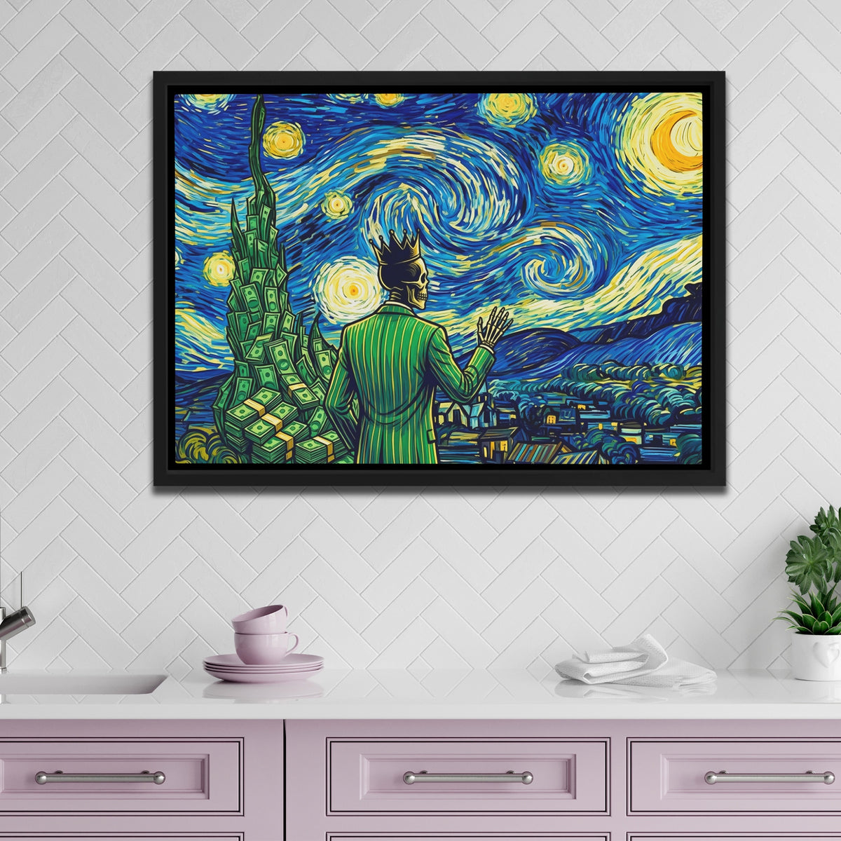 Skull Swirling Cosmos — Skull Swirling Cosmos pink kitchen land 272