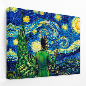 Skull Swirling Cosmos — Skull Swirling Cosmos Landscape   Side View   Mirror Wrap 104