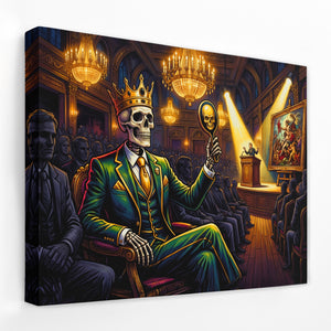 Skull Winning Bidder — Skull Winning Bidder Landscape   Side View   Mirror Wrap 105