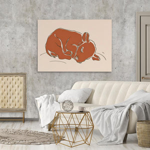 Sleeping Calf - Luxury Wall Art