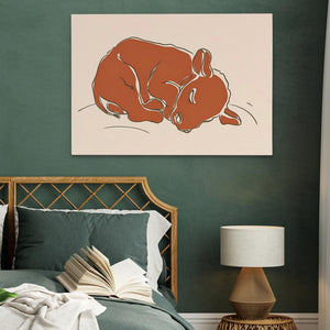 Sleeping Calf - Luxury Wall Art