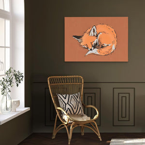 Sleeping Fox - Luxury Wall Art