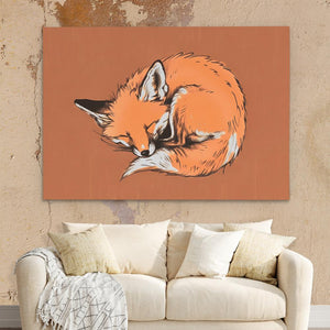 Sleeping Fox - Luxury Wall Art