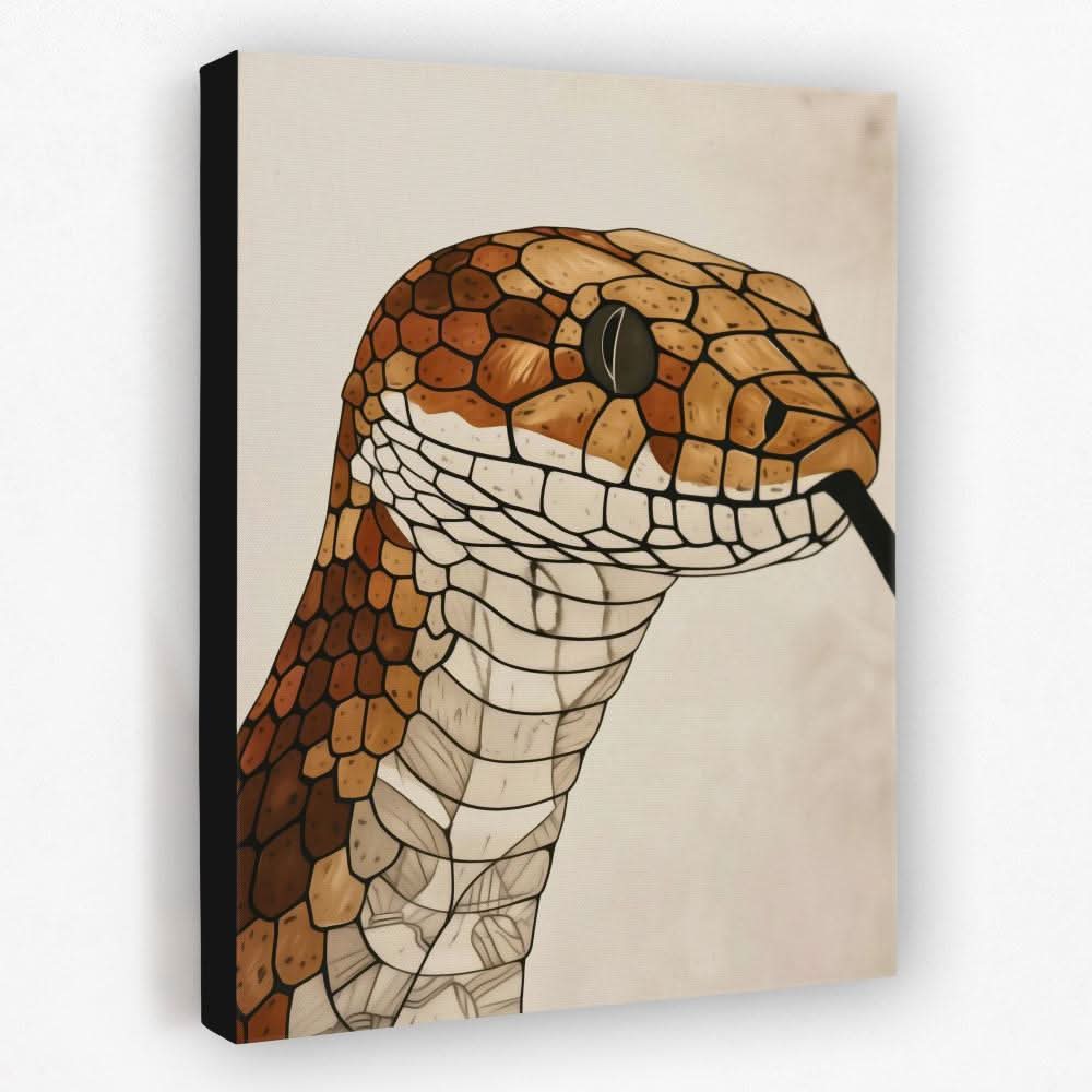 Slithering Snake - Animals Canvas Wall Art