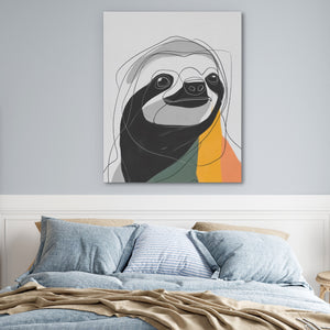 Sloth Ink Smile — Sloth Ink Smile Blue Bedroom 25