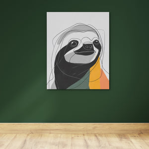Sloth Ink Smile — Sloth Ink Smile Green Wall 150