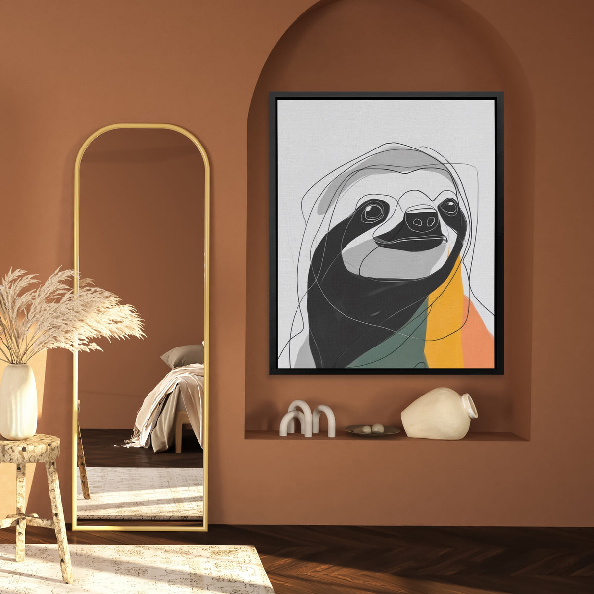 Sloth Ink Smile — Sloth Ink Smile Mexico House Wall 225