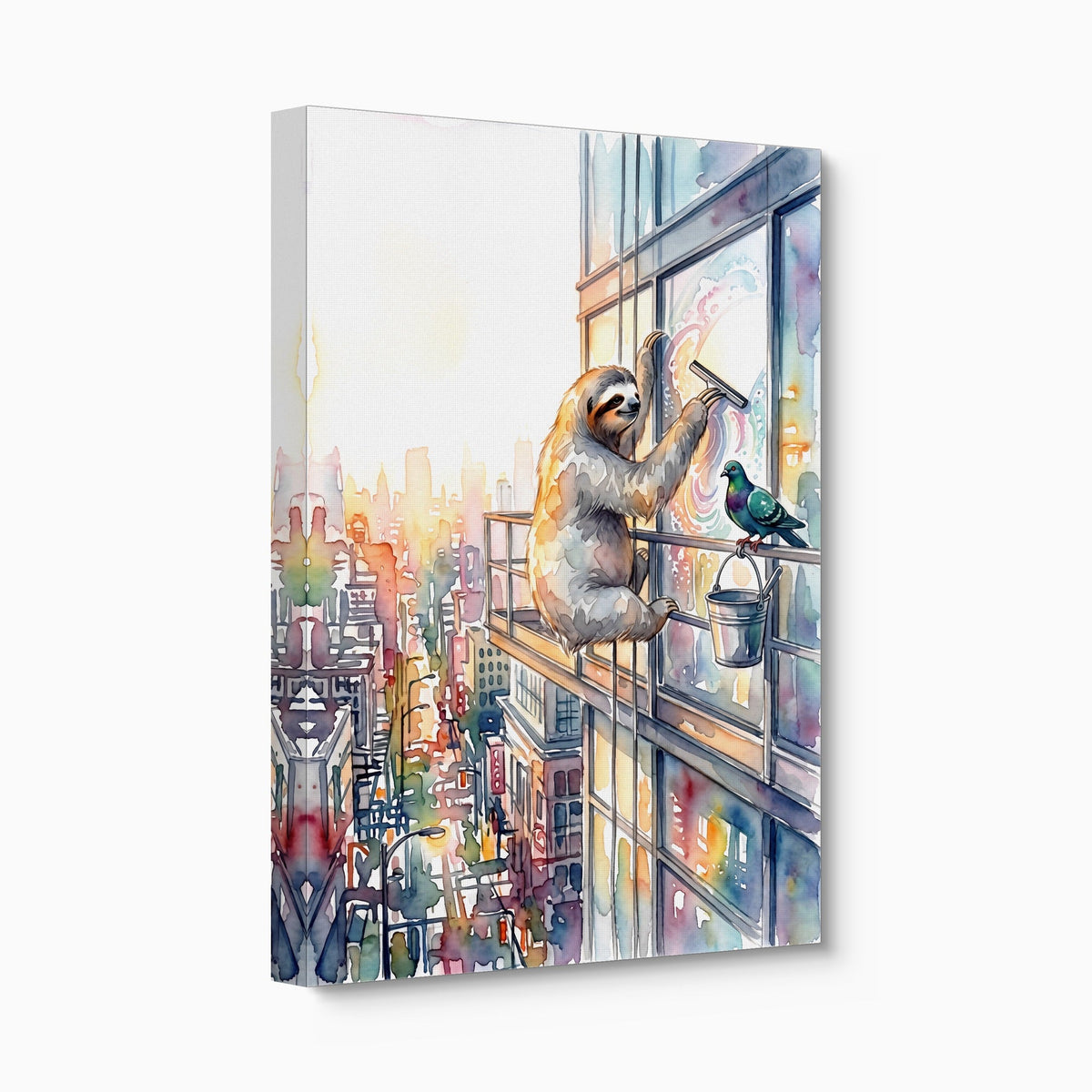 Sloth Window Washer - Luxury Wall Art