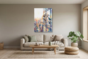 Sloth Window Washer - Luxury Wall Art